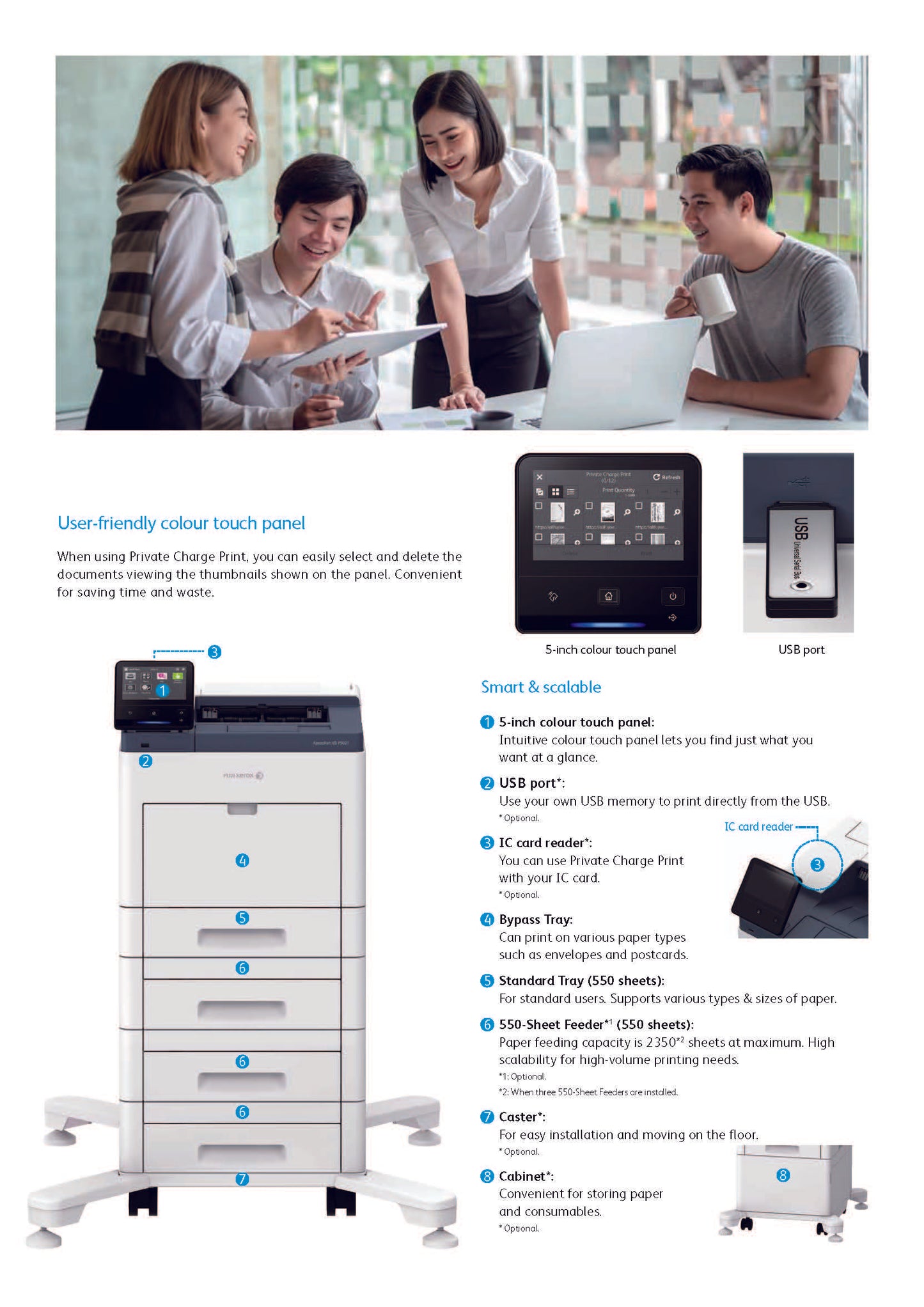 FujiFilm ApeosPort-VII 5021 A4 Monochrome Printer 53ppm. 3 years on-site warranty