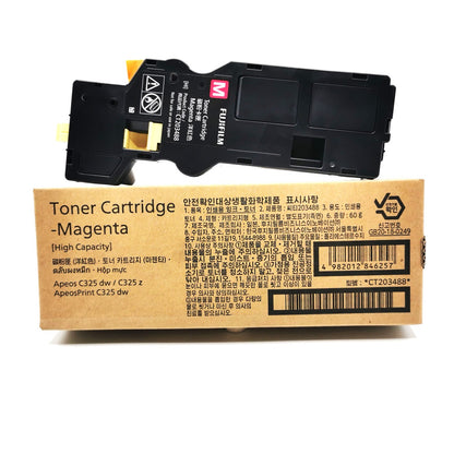 Apeos C325z Original Toner Cartridge. CT203486(K), CT203487(C), CT203488(M) and CT203489(Y)