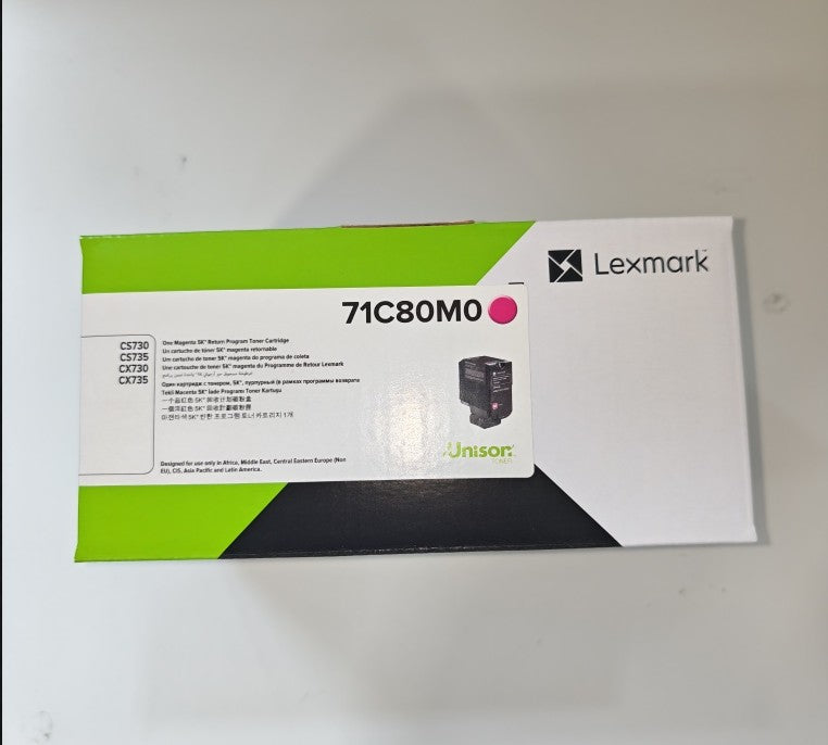 71C80K0 71C80C0 71C80M0 71C80Y0 Lexmark toner for Lexmark CS/CX730, 735 printer