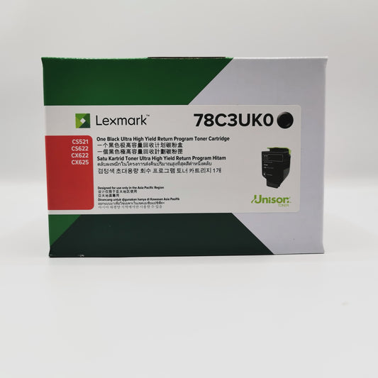 Lexmark 78C3UK0 Black Ultra High Yield Return Programme Toner Cartridge