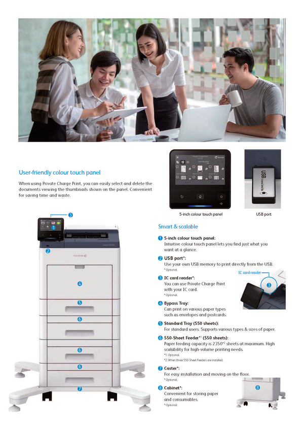 FujiFilm ApeosPort-VII 5021 A4 Monochrome Printer 53ppm. 3 years on-si ...